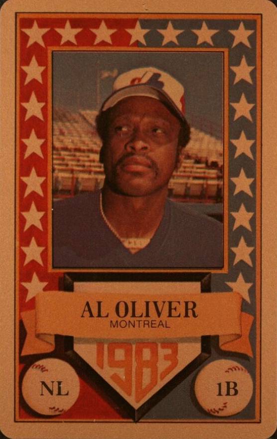 1983 Perma-Graphics All-Star Credit Cards Al Oliver # Baseball Card