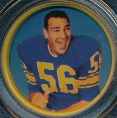 1962 Salada Coins Art Hunter #55 Football Card