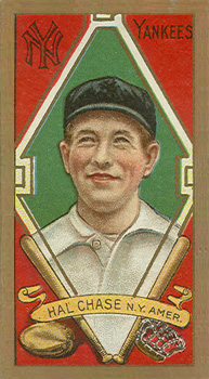 1911 Gold Borders Hindu Hal Chase #32 Baseball Card