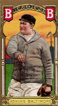 1911 Gold Borders Hindu Doc Adkins #2 Baseball Card