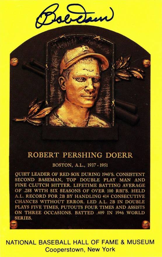 1999 Hall of Fame Autographs Bobby Doerr # Baseball Card