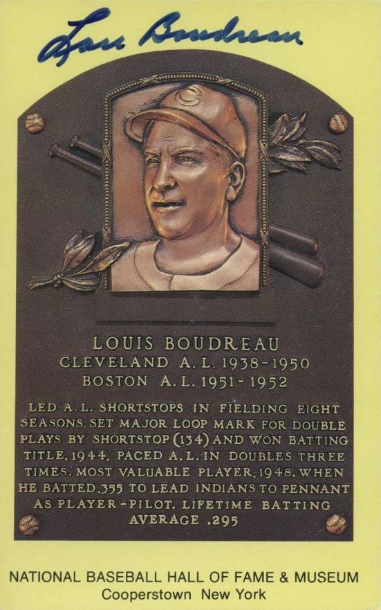 1999 Hall of Fame Autographs Lou Boudreau # Baseball Card