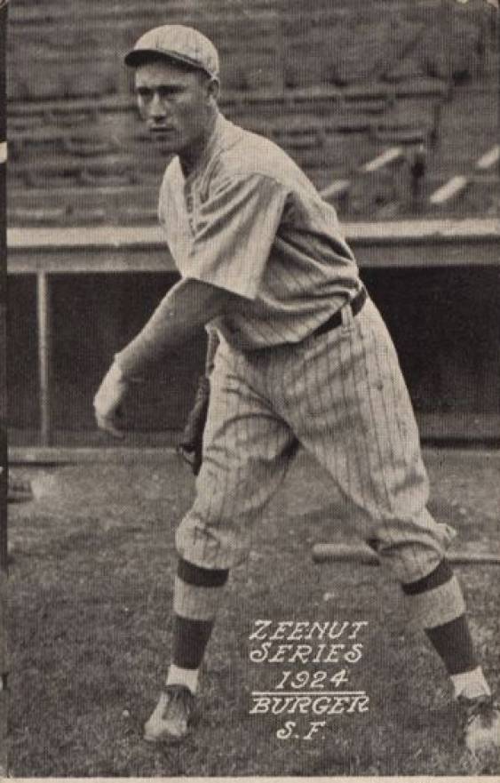 1924 Zeenut Pacific Coast League Burger #18 Baseball Card