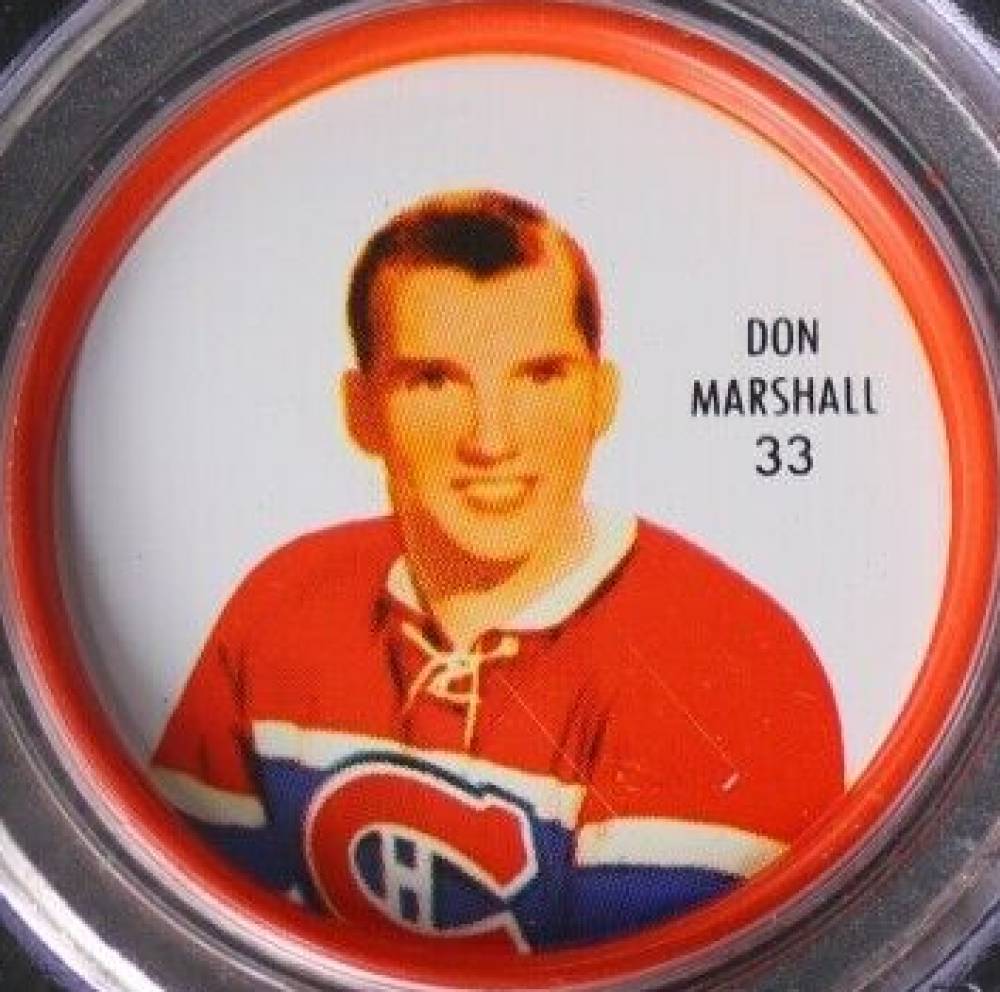 1962 Shirriff Coins Don Marshall #33 Hockey Card