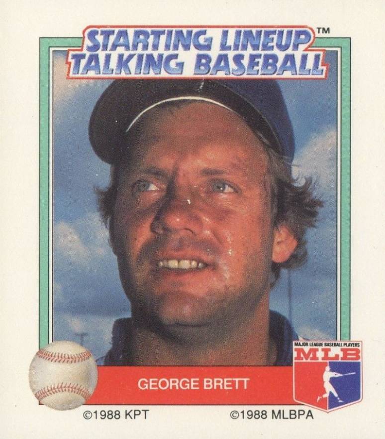 1988 Starting Line Up Talking Baseball George Brett # Baseball Card