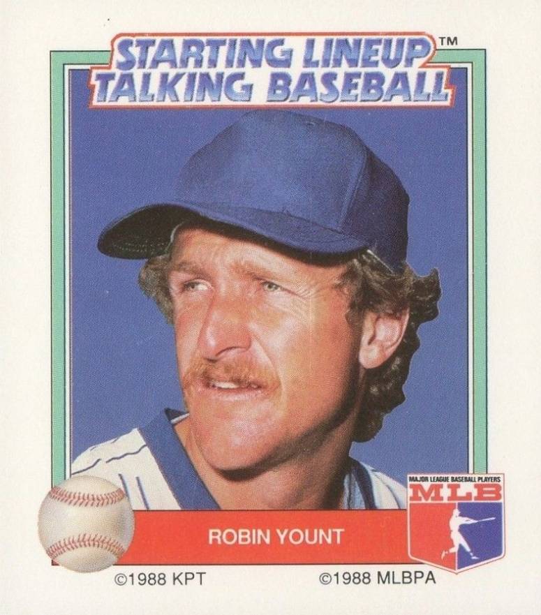 1988 Starting Line Up Talking Baseball Robin Yount # Baseball Card