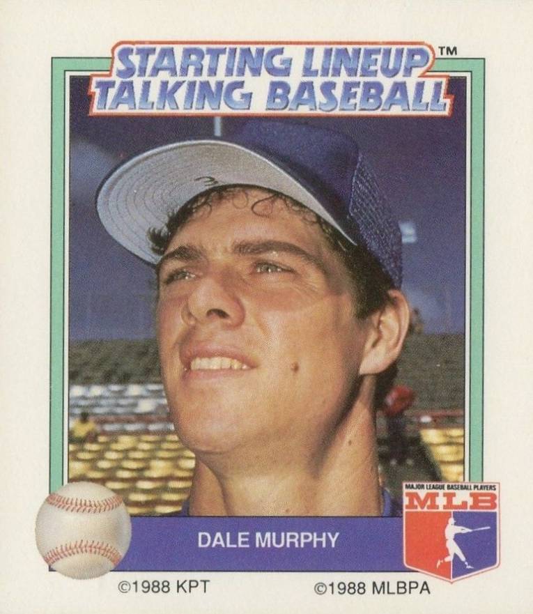 1988 Starting Line Up Talking Baseball Dale Murphy # Baseball Card