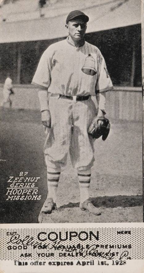 1927 Zeenut Pacific Coast League ! RB Harry Hooper # Baseball Card