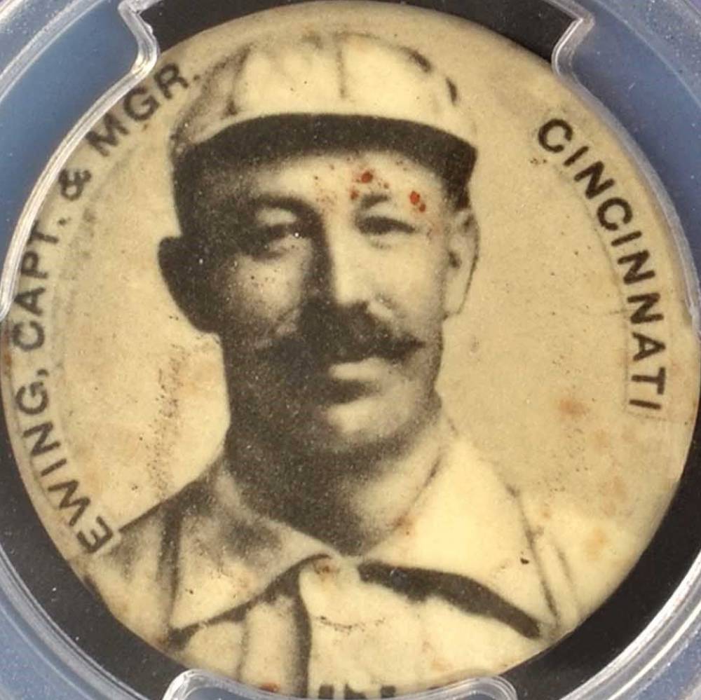 1898 Cameo Pepsin Gum Pins Buck Ewing (Cincinnati) # Baseball Card