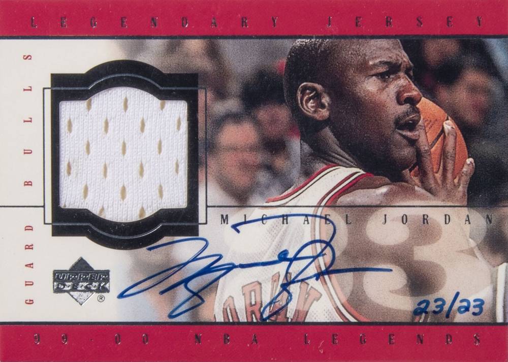 2000 Upper Deck Century Legends Legendary Jersey Michael Jordan #MJ-A Basketball Card