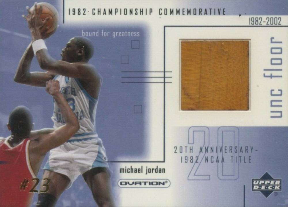 2001 Upper Deck Ovation MJ UNC Championship Commemoratives Floor Michael Jordan #MJF5 Basketball Card