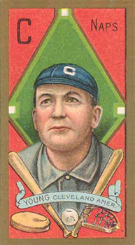 1911 Gold Borders Broadleaf Back Cy Young #220 Baseball Card