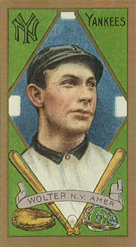 1911 Gold Borders Broadleaf Back Harry Wolter #219 Baseball Card