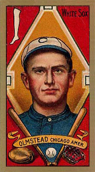 1911 Gold Borders Broadleaf Back Fred Olmstead #160 Baseball Card