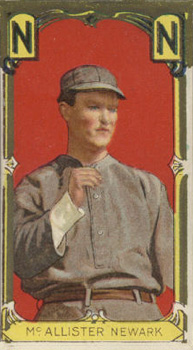 1911 Gold Borders Broadleaf Back Sport McAllister #135 Baseball Card