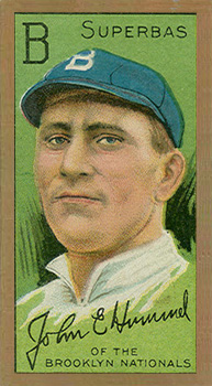 1911 Gold Borders Broadleaf Back John E. Hummel #100 Baseball Card