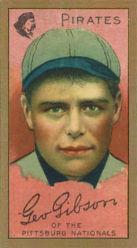 1911 Gold Borders Broadleaf Back George Gibson #78 Baseball Card