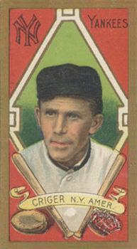 1911 Gold Borders Broadleaf Back Lou Criger #44 Baseball Card