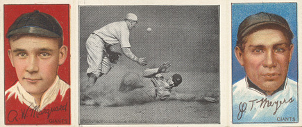 1912 Hassan Triple Folders Too Late for Devlin # Baseball Card