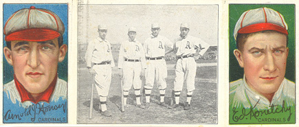 1912 Hassan Triple Folders The Athletic Infield # Baseball Card