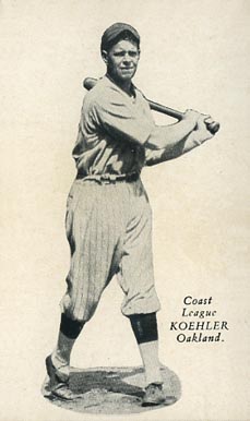 1932 Zeenut Pacific Coast League Koehler # Baseball Card