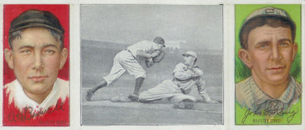 1912 Hassan Triple Folders Lobert almost Caught # Baseball Card