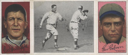 1912 Hassan Triple Folders Donlin out at First # Baseball Card