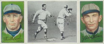 1912 Hassan Triple Folders Donlin out at First # Baseball Card