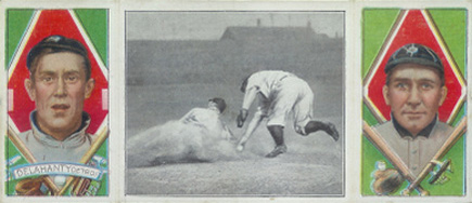 1912 Hassan Triple Folders Davy Jones' Great Slide # Baseball Card