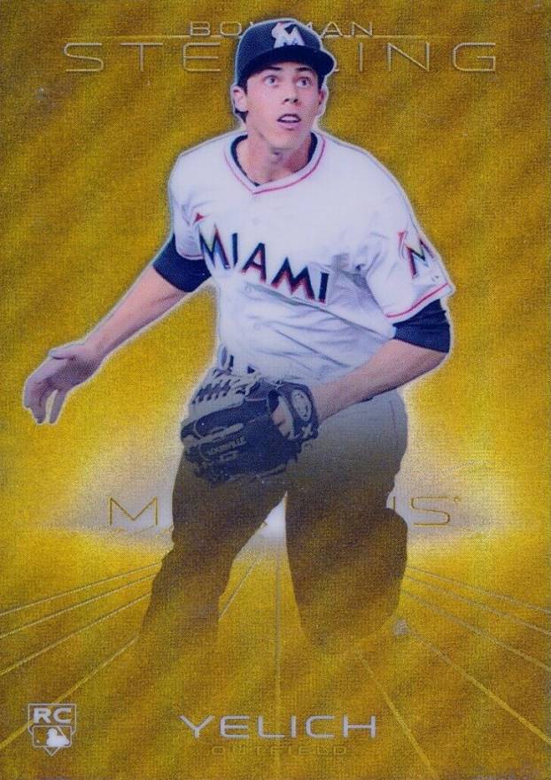 2013 Bowman Sterling Christian Yelich #38 Baseball Card