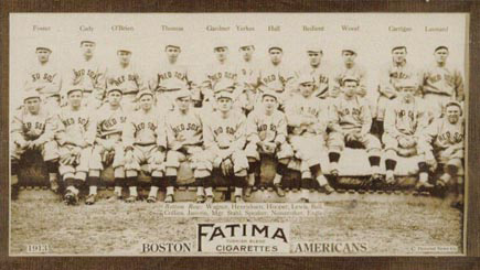 1913 Fatima Team Cards Boston Americans # Baseball Card