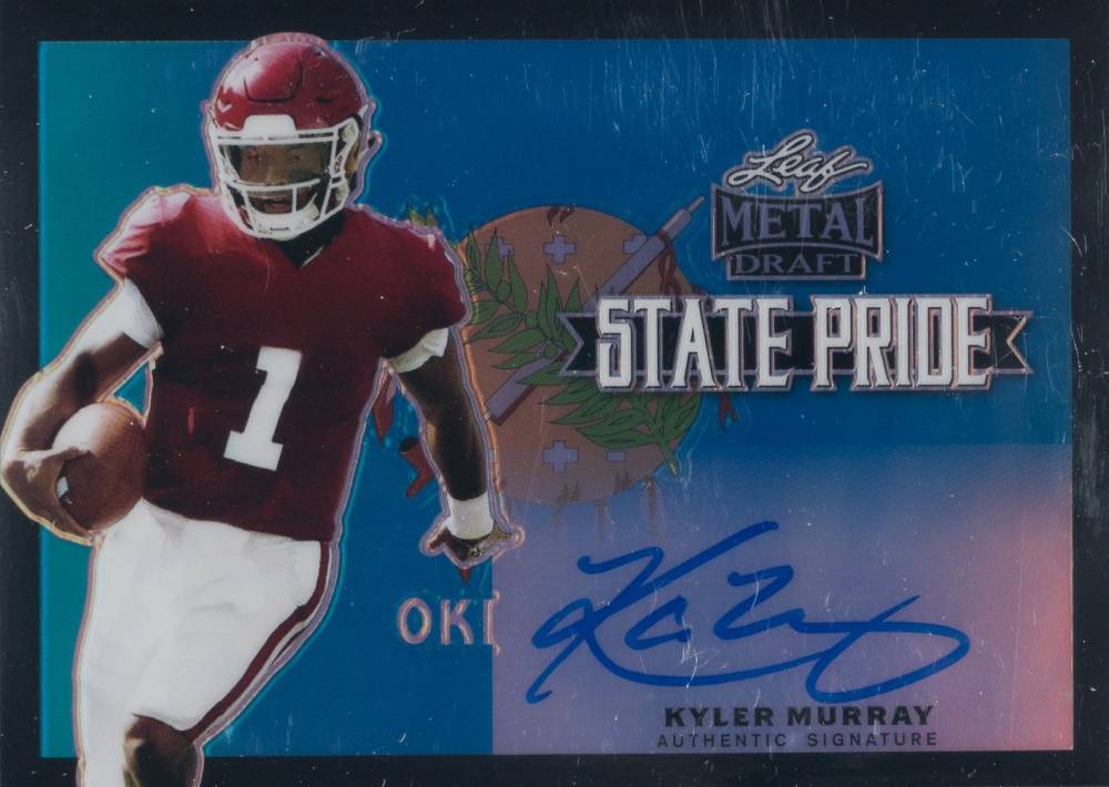 2019 Leaf Metal Draft State Pride Autographs Kyler Murray #SPKM1 Football Card