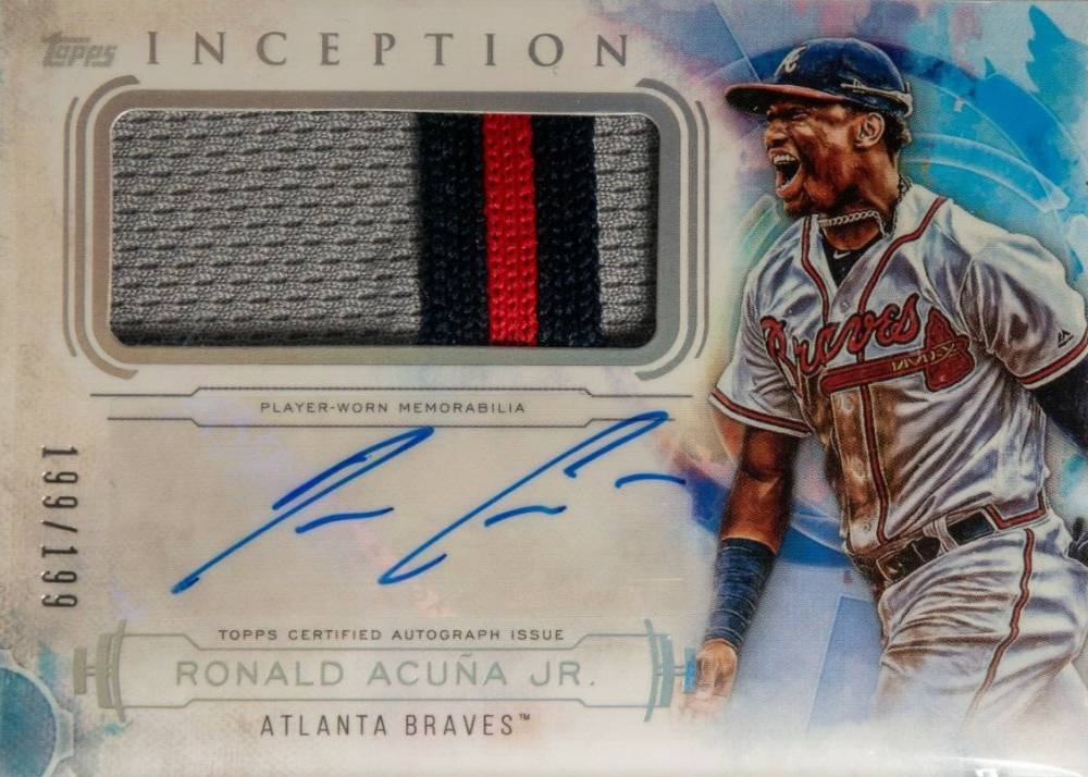 2019 Topps Inception Autograph Patch Ronald Acuna Jr. #IAP-RAJ Baseball Card