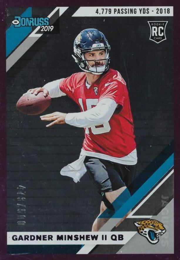 2019 Panini Donruss Gardner Minshew II #292 Football Card