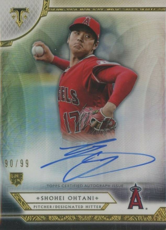 2018 Topps Triple Threads Rookie Autograph Shohei Ohtani #RA-SO Baseball Card