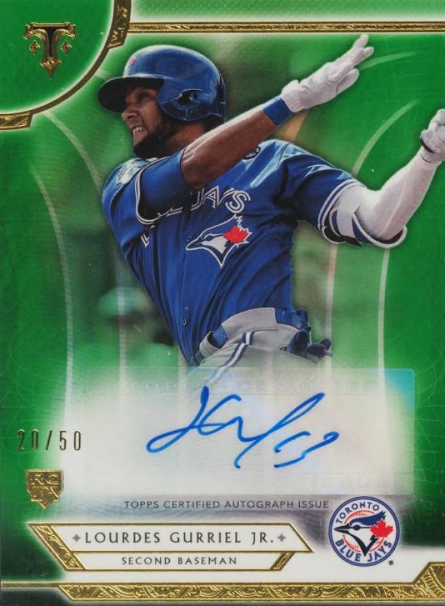 2018 Topps Triple Threads Rookie Autograph Lourdes Gurriel Jr. #RA-LG Baseball Card