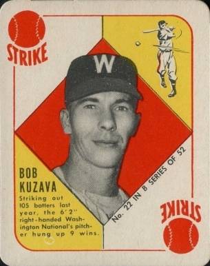 1951 Topps Blue Backs Bob Kuzava #22 Baseball Card