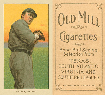 1909 White Borders Old Mill Killian, Detroit #251 Baseball Card