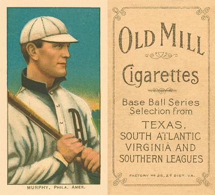 1909 White Borders Old Mill Murphy, Phila. Amer. #350 Baseball Card