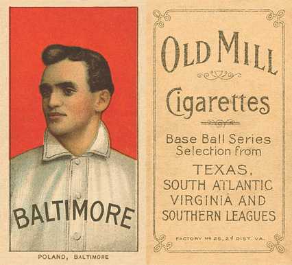 1909 White Borders Old Mill Poland, Baltimore #396 Baseball Card