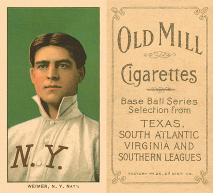 1909 White Borders Old Mill Weimer, N.Y. Nat'L #501 Baseball Card