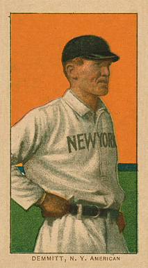 1909 White Borders Ghosts, Miscuts, Proofs, Blank Backs & Oddities Demmitt, N.Y. American #125 Baseball Card