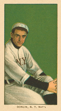 1909 White Borders Ghosts, Miscuts, Proofs, Blank Backs & Oddities Donlin, N.Y. Nat'L #132 Baseball Card