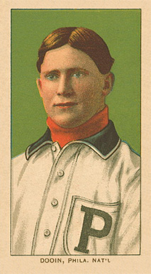 1909 White Borders Ghosts, Miscuts, Proofs, Blank Backs & Oddities Dooin, Phila. Nat'L #137 Baseball Card