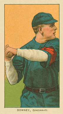 1909 White Borders Ghosts, Miscuts, Proofs, Blank Backs & Oddities Downey, Cincinnati #144 Baseball Card