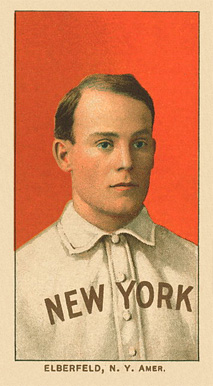 1909 White Borders Ghosts, Miscuts, Proofs, Blank Backs & Oddities Elberfeld, N.Y. Amer. #160 Baseball Card