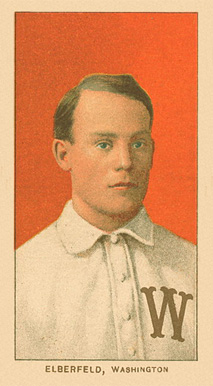 1909 White Borders Ghosts, Miscuts, Proofs, Blank Backs & Oddities Elberfeld, Washington #161 Baseball Card