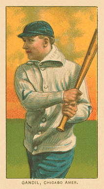 1909 White Borders Ghosts, Miscuts, Proofs, Blank Backs & Oddities Gandil, Chicago Amer. #183 Baseball Card