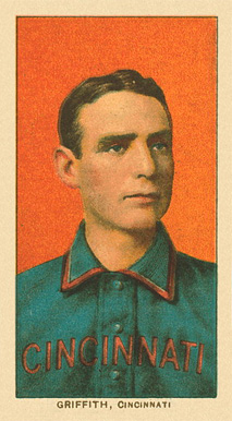 1909 White Borders Ghosts, Miscuts, Proofs, Blank Backs & Oddities Griffith, Cincinnati #196 Baseball Card