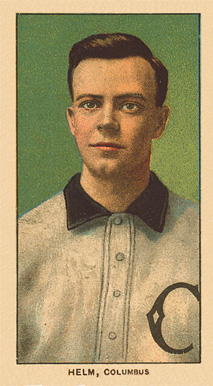 1909 White Borders Ghosts, Miscuts, Proofs, Blank Backs & Oddities Helm, Columbus #208 Baseball Card